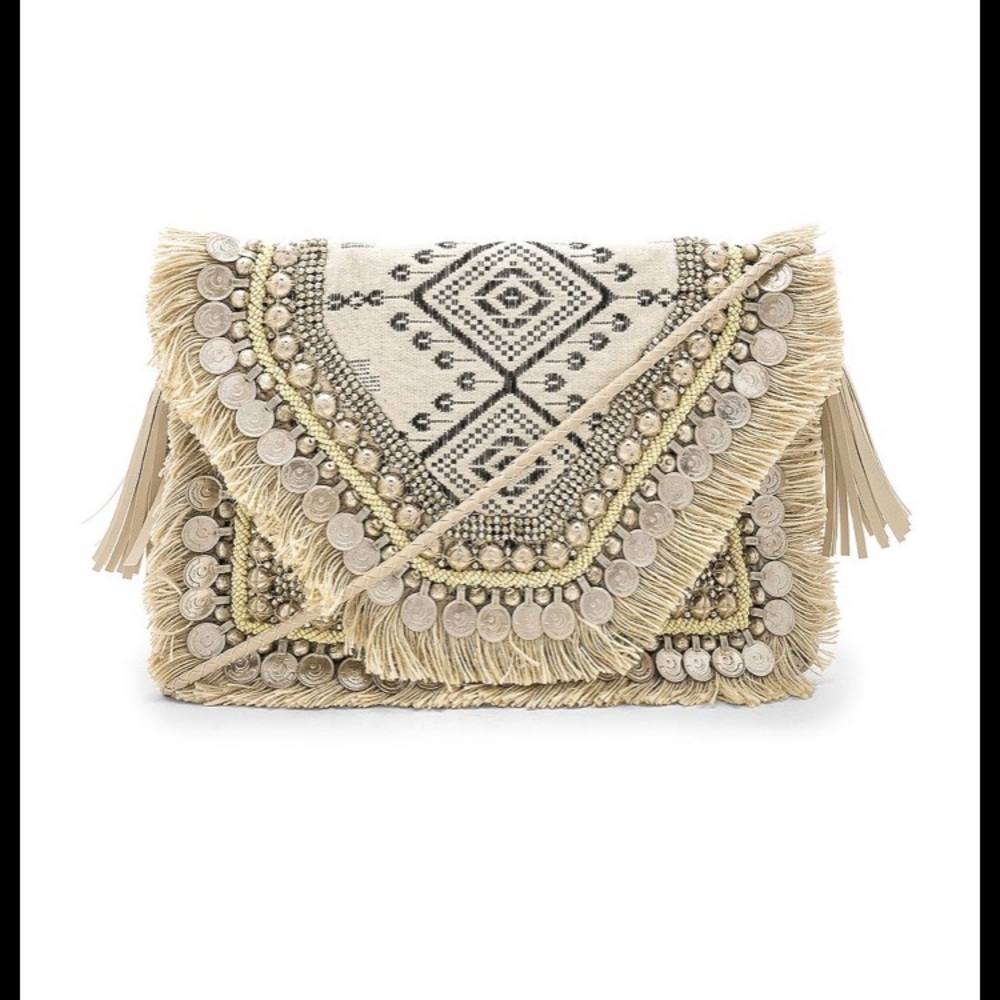 SHASHI Alexa Clutch in Multi.